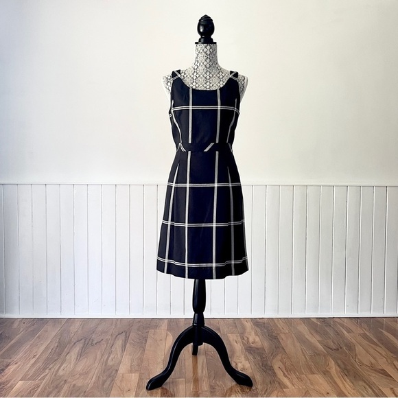 Gap Black Plaid Sleeveless Dress Size 6 - Picture 13 of 13
